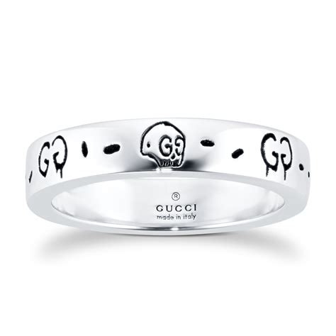 gucci ghost ring silver|gucci ghost ring size 7.